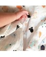 Maison Petit Jour® Muslīna Autiņš Fluffy Buddies 70x70 cm