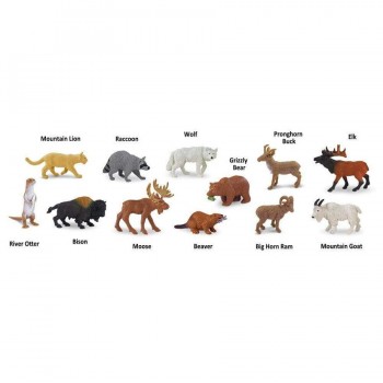 Animal Figurine Set North American Wildlife - SAFARI Ltd. Animal Figurine Set North American Wildlife - SAFARI Ltd.