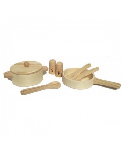 Dabīga Koka Pannu Komplekts - EGMONT TOYS