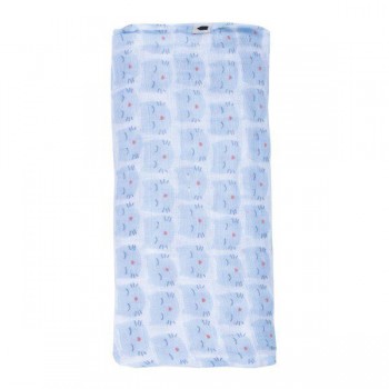 Maison Petit Jour® Muslina Autiņš Blue Cats 70x70 cm