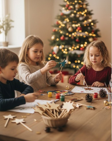 DEKORS ZVAIGZNE UZ KOCIŅA - OUWAKIDS