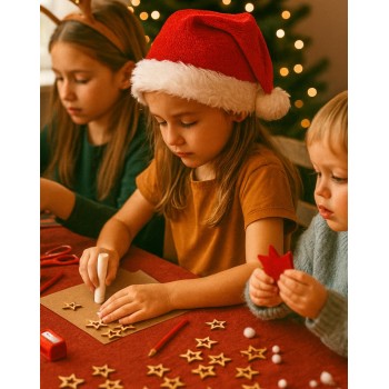 KOKA ZVAIGZNĪTES DEKORI DAŽĀDI IZMĒRI - OUWAKIDS