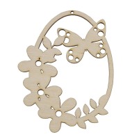 Wooden Decor Easter Egg Butterfly - OUWAKIDS
