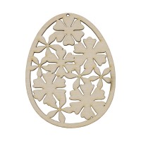 Wooden Decor Easter Egg Flowers 2 - OUWAKIDS