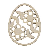 Wooden Decor Easter Egg Flowers - OUWAKIDS