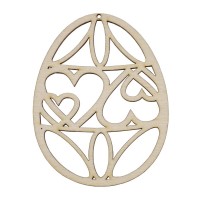 Wooden Decor Easter Egg Hearts - OUWAKIDS