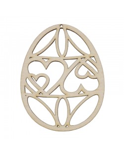 Koka Dekors Lieldienu Ola Hearts - OUWAKIDS Koka Dekors Lieldienu Ola Hearts - OUWAKIDS
