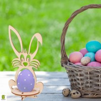Wooden Decor Egg Holder Easter Bunny - OUWAKIDS
