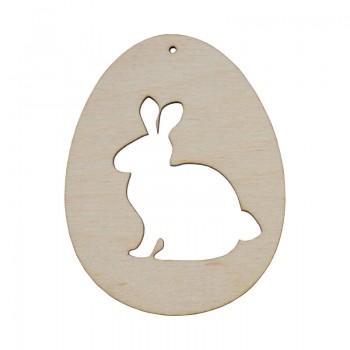 Wooden Decor Easter Egg Rabbit - OUWAKIDS