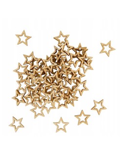 KOKA ZVAIGZNĪTES DEKORI 10 GABALI KOMPLEKTS - OUWAKIDS