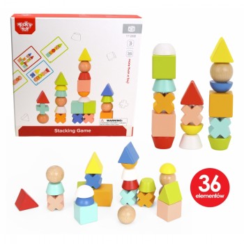 Wooden Block Game with Tasks - TOOKY TOY