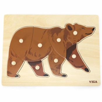 Puzzle Bear with Handles - VIGA