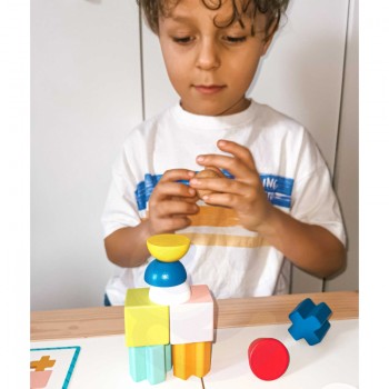 Wooden Block Game with Tasks - TOOKY TOY