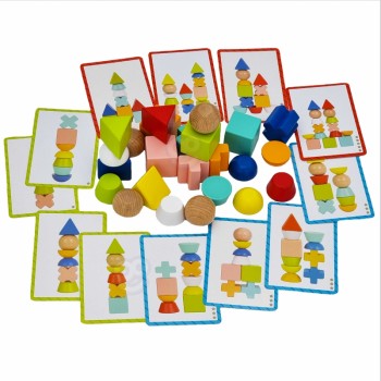 Wooden Block Game with Tasks - TOOKY TOY