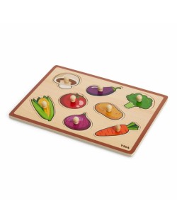 Koka Puzle Dārzeņi Ar Tapiņām - VIGA