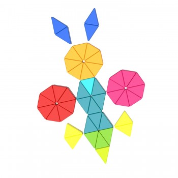 OCTAGON PUZZLE MOSAIC 73 PCS - TOOKY TOY