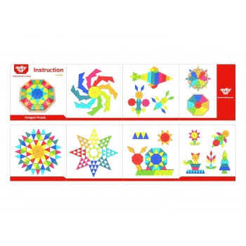OCTAGON PUZZLE MOSAIC 73 PCS - TOOKY TOY