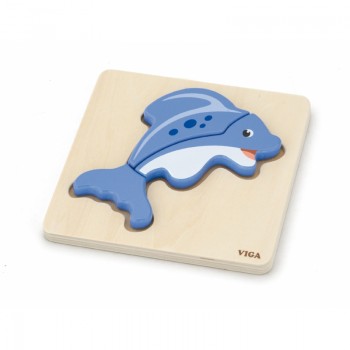Wooden Puzzle Dolphin - VIGA