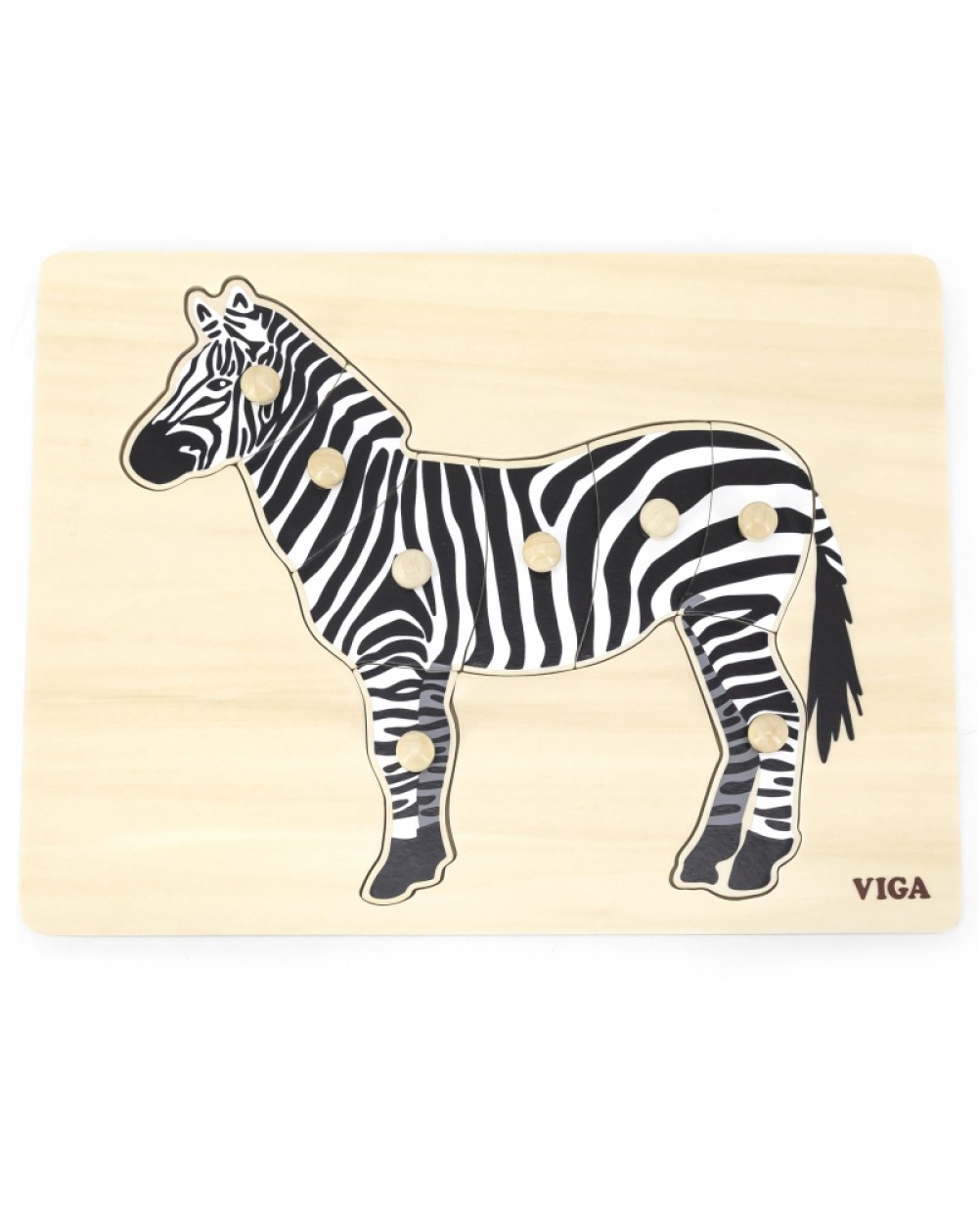 Puzle Ar Rokturīšiem Zebra - VIGA