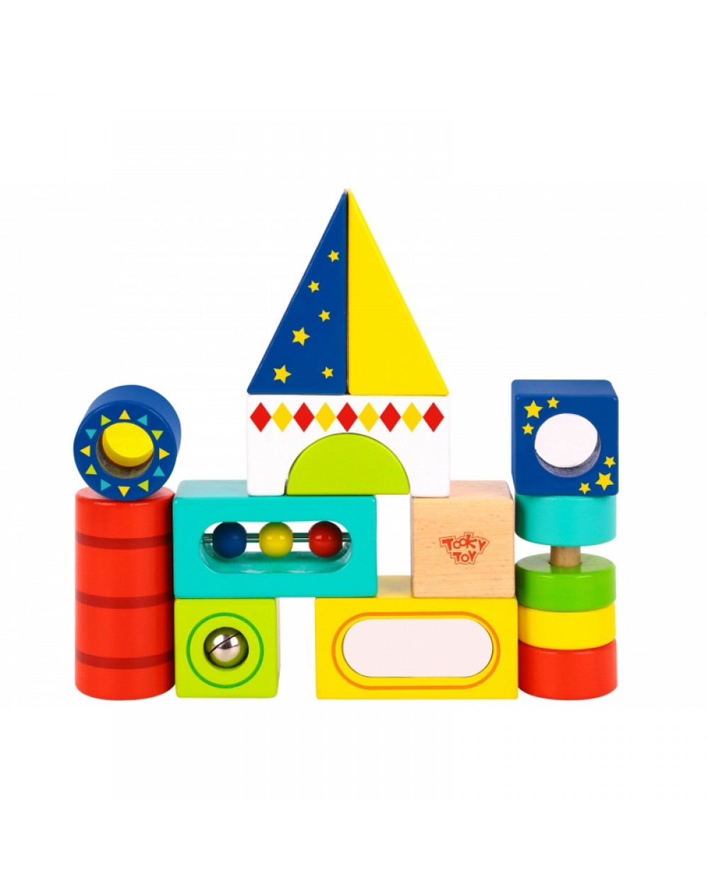 Sensorie Koka Klucīši 12 gab. - TOOKY TOY