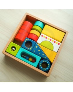Sensorie Koka Klucīši 12 gab. - TOOKY TOY