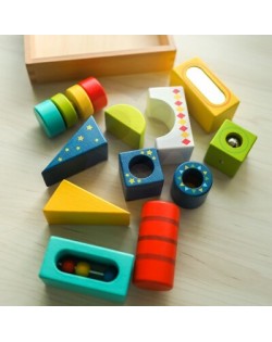 Sensorie Koka Klucīši 12 gab. - TOOKY TOY