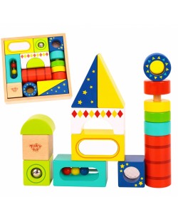 Sensorie Koka Klucīši 12 gab. - TOOKY TOY