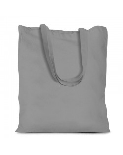 Kokvilnas Maisiņš 38 x 42 cm Ar Gariem Rokturiem - Grey