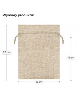 Džutas Auduma Maisiņš 15 x 20 cm