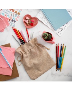 Džutas Auduma Maisiņš 15 x 20 cm