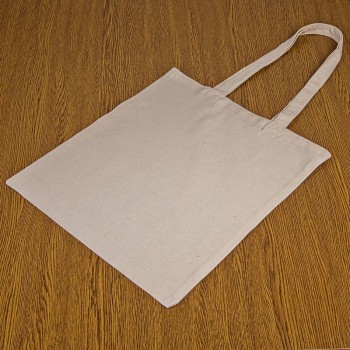 Cotton Bag 38 x 42 cm with Long Handles - Grey