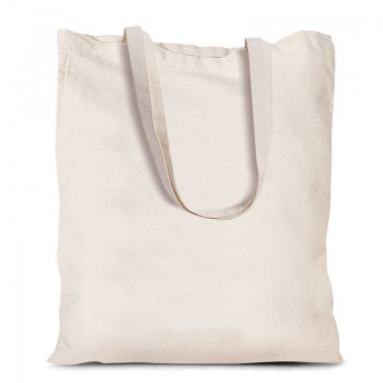 Cotton Bag 38 x 42 cm with Long Handles - Grey