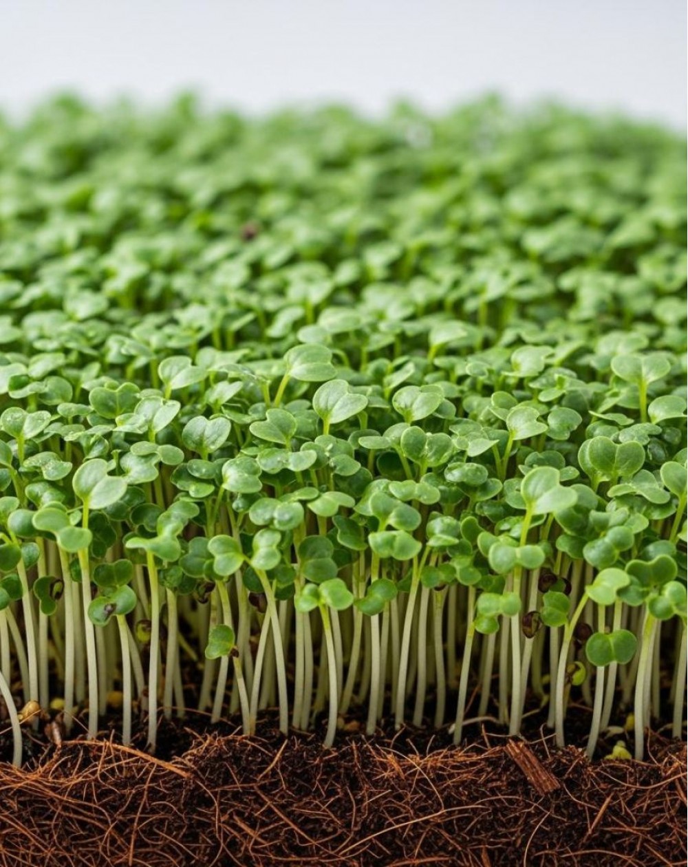 LAPU KĀPOSTU KALĒ CURLY KALE GREEN SĒKLAS MIKROZAĻUMIEM - OUWAKIDS