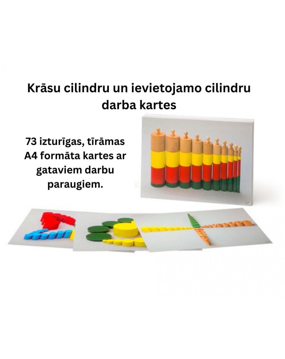 Krāsu Cilindru Un Ievietojamo Cilindru Darba  Kartes