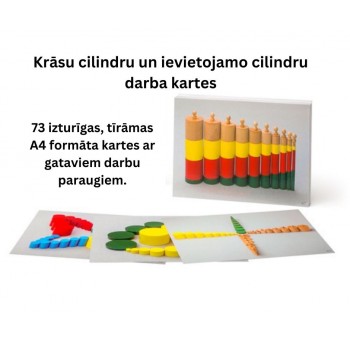 Color Cylinders and Knobbed Cylinders Work Cards