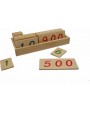 Montessori Mazās Koka Ciparu Kartītes 1-1000