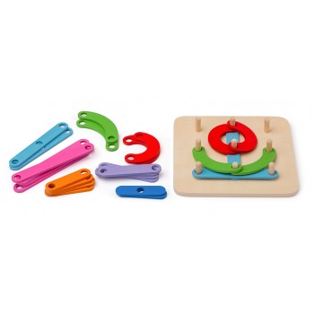 Wooden Pegboard for Letters, Numbers and Shapes