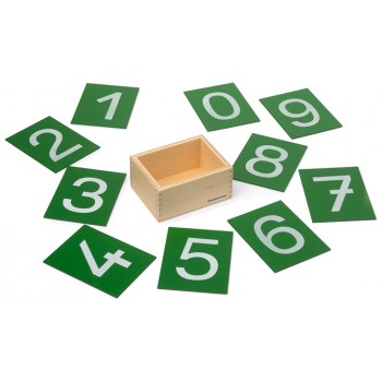 Smilšpapīra Cipari Koka Kastē Smilšpapīra Cipari Koka Kastē