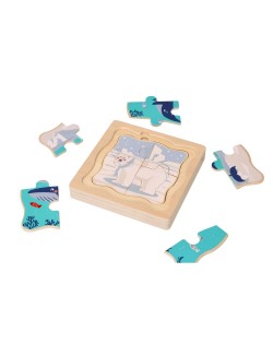 SLĀŅU PUZLE POLAR ANIMALS - ADAM TOYS SLĀŅU PUZLE POLAR ANIMALS - ADAM TOYS