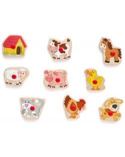 Koka Zīmogi - Puzle Animals - WOODY Koka Zīmogi - Puzle Animals - WOODY