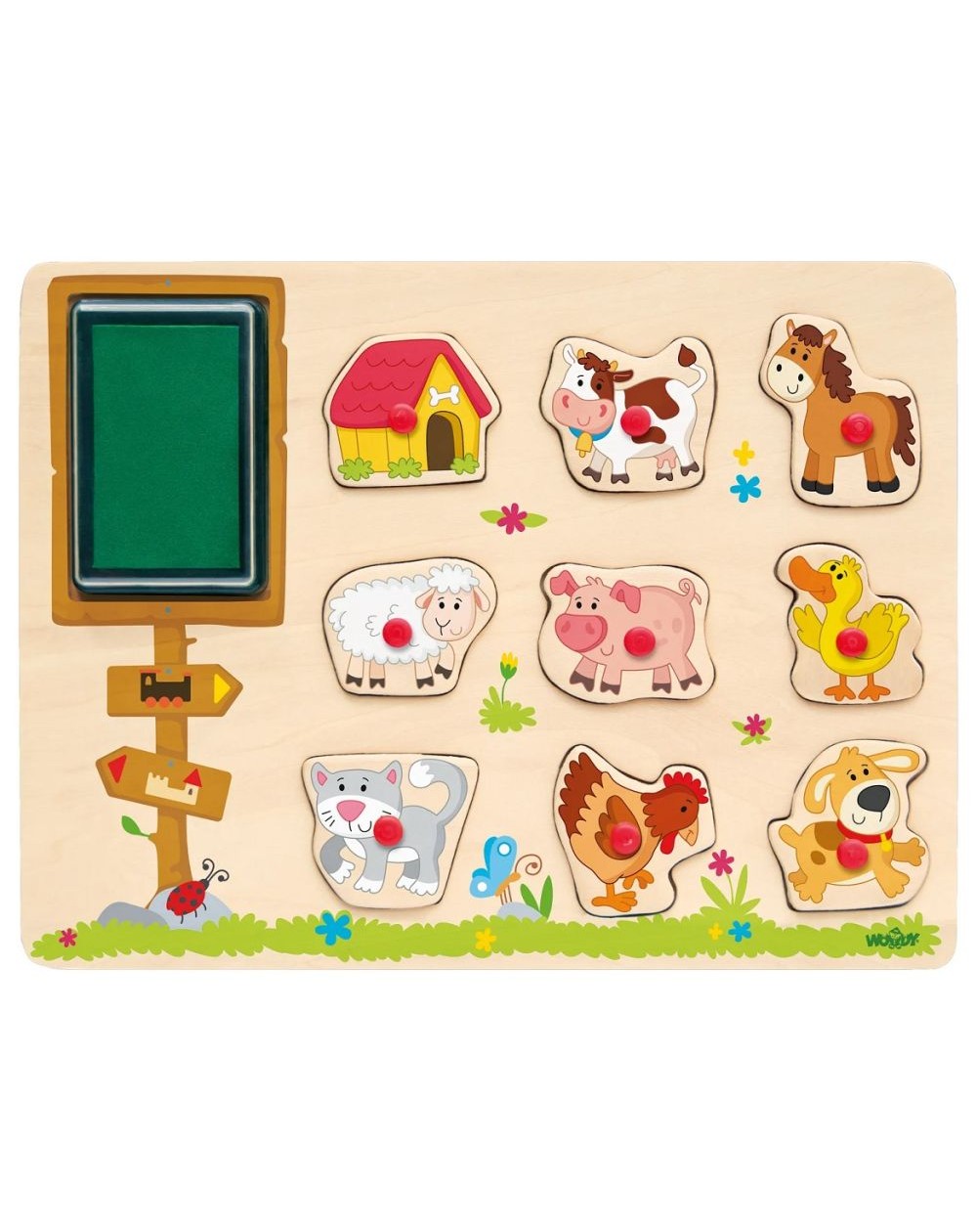 Koka Zīmogi - Puzle Animals - WOODY Koka Zīmogi - Puzle Animals - WOODY