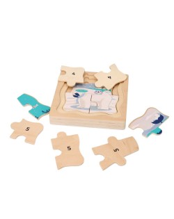 SLĀŅU PUZLE POLAR ANIMALS - ADAM TOYS SLĀŅU PUZLE POLAR ANIMALS - ADAM TOYS