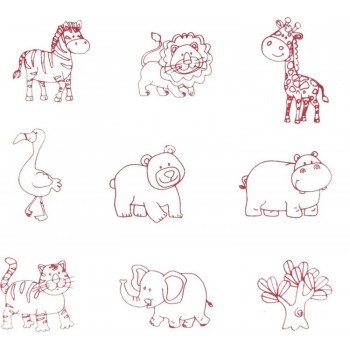 Koka Zīmogi - Puzle Safari - WOODY Koka Zīmogi - Puzle Safari - WOODY