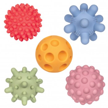 Sensory Balls, Without Holes Pastel, 5 pcs - TULLO