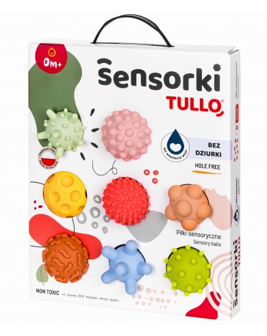 Sensorās Bumbiņas Pastel, Bez Caurumiem, 8 Gab. - TULLO