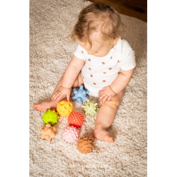 Sensory Balls Pastel, Without Holes, 8 Pcs - TULLO