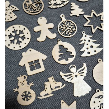 KOKA DEKORU KOMPLEKTS ZIEMASSVĒTKI, 21 GAB. - OUWAKIDS KOKA DEKORU KOMPLEKTS ZIEMASSVĒTKI, 21 GAB. - OUWAKIDS