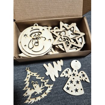 KOKA DEKORU KOMPLEKTS ZIEMASSVĒTKI, 21 GAB. - OUWAKIDS KOKA DEKORU KOMPLEKTS ZIEMASSVĒTKI, 21 GAB. - OUWAKIDS