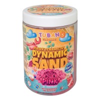 DINAMISKĀS KINĒTISKĀS SMILTIS PINK 1 kg - TUBAN DINAMISKĀS KINĒTISKĀS SMILTIS PINK 1 kg - TUBAN