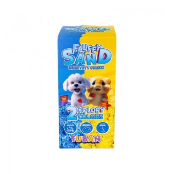 GAISĪGĀS SMILTIS DIVU KRĀSU KOMPLEKTS DZELTENAS UN ZILAS - TUBAN